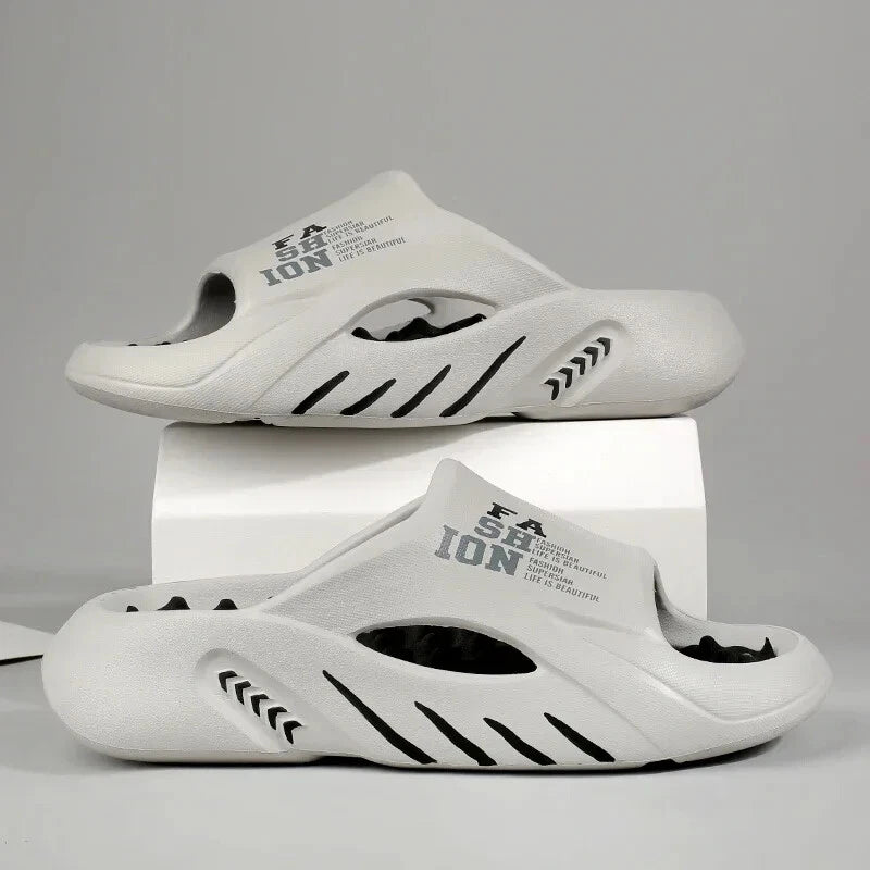 New Summer Man Massage Slippers 2025 Indoor Outdoor Sandals Beach Casual