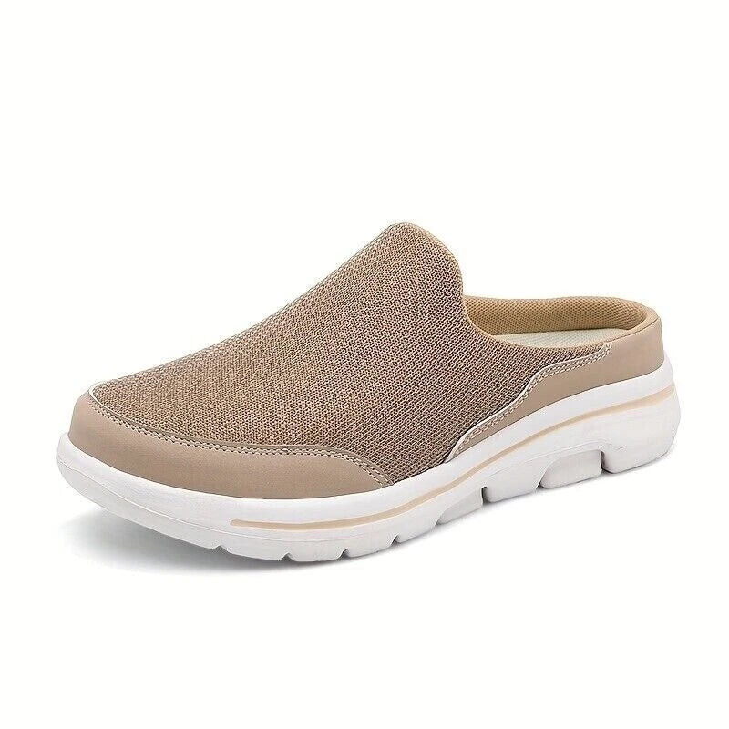 Men's Slip-on Mules Half Sneakers Casual Walking Shoes Outdoor Backless Sneakers