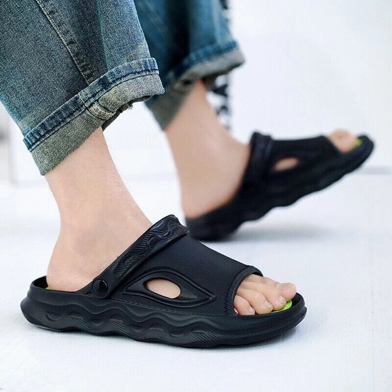 Men's Sandals Quick Dry Non-Slip Slide Slippers Water Shoes Sports Sandals