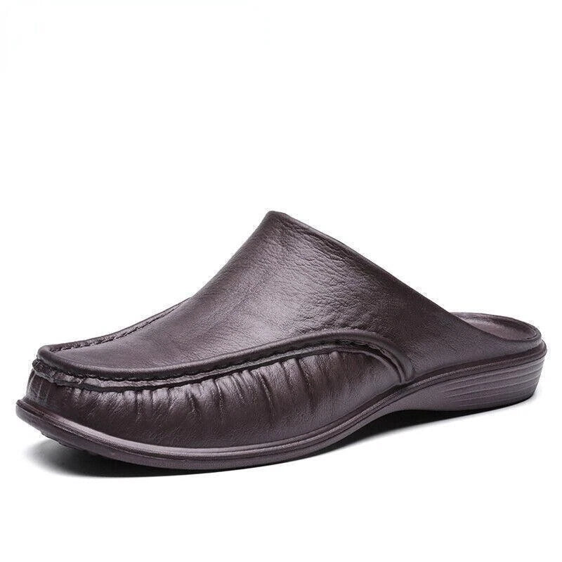 Men's Plus Size Slippers Slip On Flats Beach Close Toe Sandals Shoes