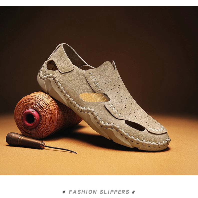 Summer Outdoor Beach Slipper Comfortable Sandals Leather Hiking Casual Shoes