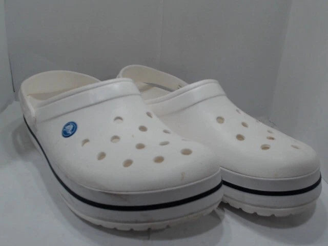 UsedVeryGood_Crocs Unisex-Adult Crocband Clog, White, 11 Men/13
