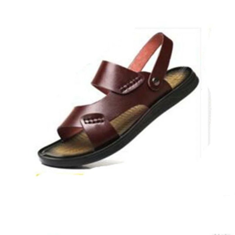 Summer Men Microfiber Leather Sandals Casual Sports Beach Shoes Slippers Holiday