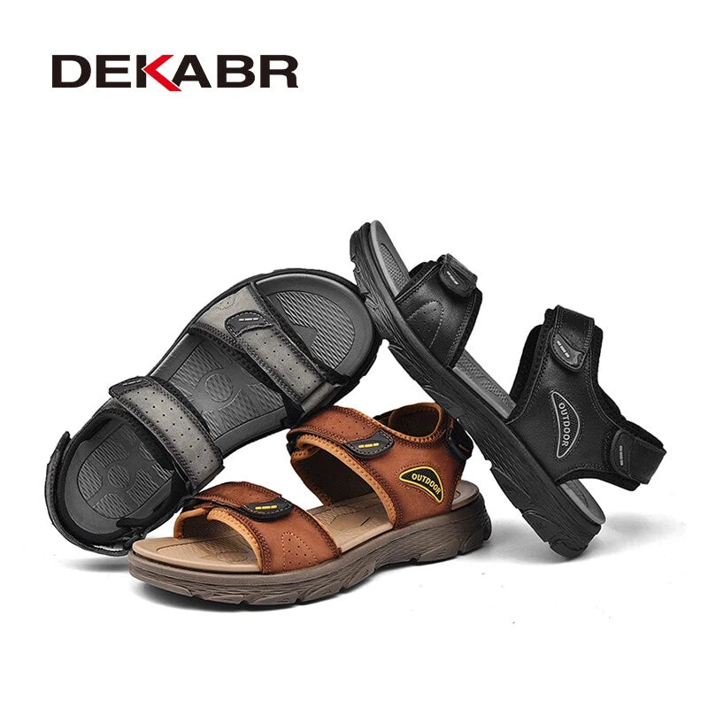 Summer Men's Slippers Beach Sandals Comfortable Soft Outdoors Wading Shoes