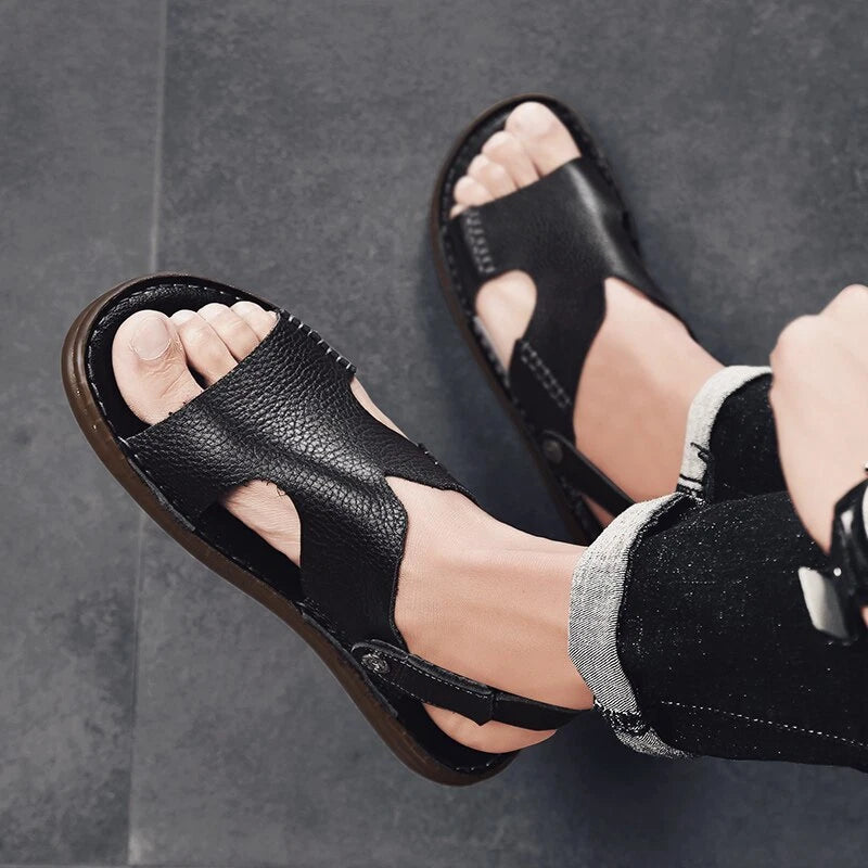 Men Sandals Summer Non-slip Outdoor Slippers Leisure Beach Light Casual Slides