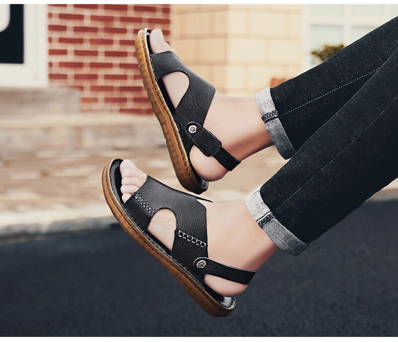 Men Sandals Summer Non-slip Outdoor Slippers Leisure Beach Light Casual Slides