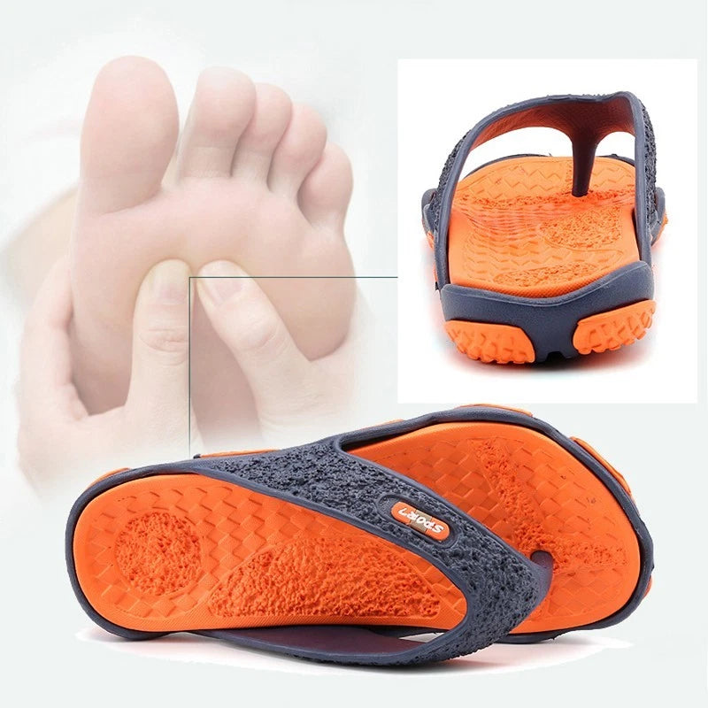 Summer Soft Casual Mens Flat Wedge Sandals Thong Flip Flops Slippers Beach New