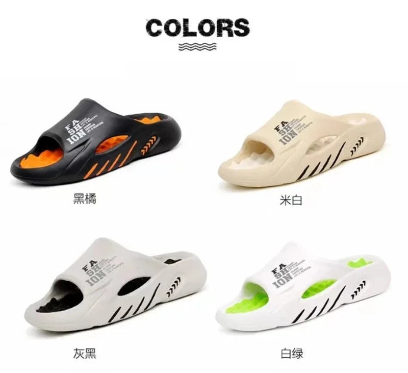 Summer Men Massage Slippers Sides Indoor Outdoor Sandals Beach Casual Shoes