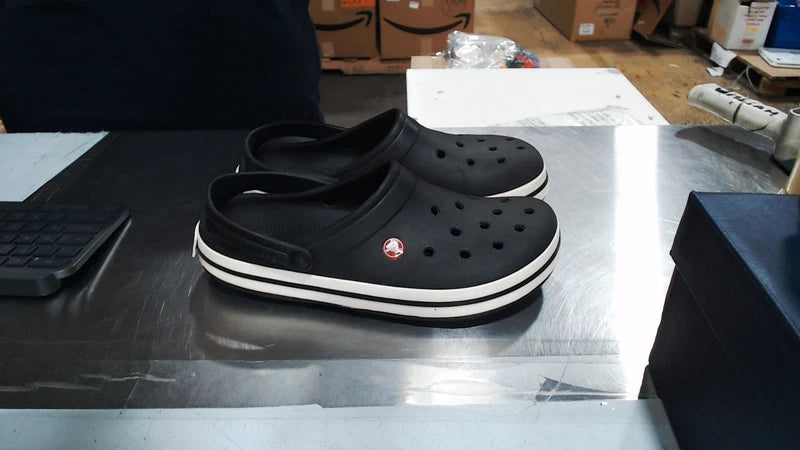 Crocs Unisex Crocband Clog, Black, 10 US Men/12 US Women