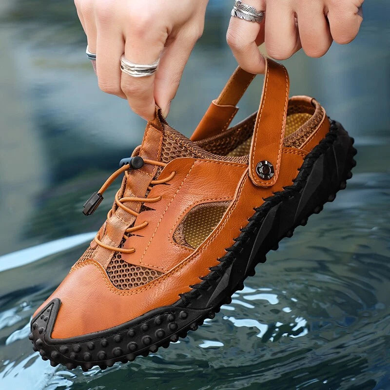 Retro Men Sandals Slides Clogs Men Shoes Casual Summer Slippers Beach Footwear