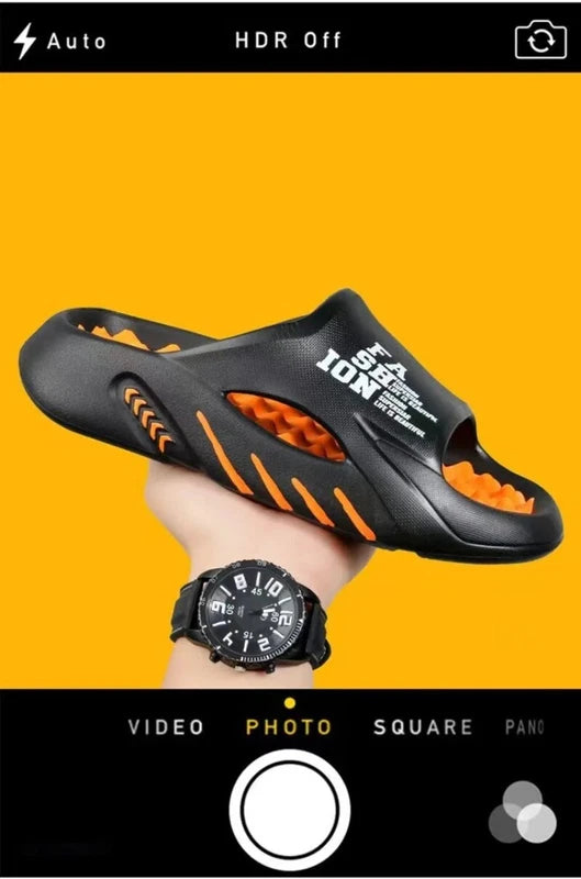 Summer Men Massage Slippers Sides Indoor Outdoor Sandals Beach Casual Shoes