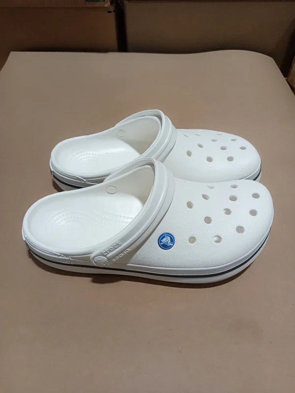 UsedLikeNew_Crocs Unisex-Adult Crocband Clog, White, 9 Women/7 Men_White_Sz9