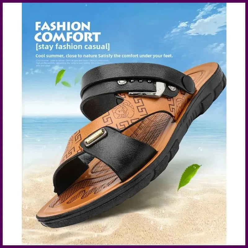 Mens Summer Sandals Outdoor Breathable Casual Sandalias 2025 Non Slip Beach
