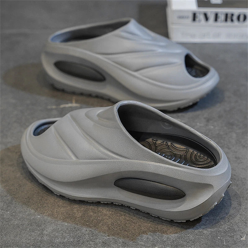 Men's Cloud Slides Super Soft Non-Slip Pillow Slippers