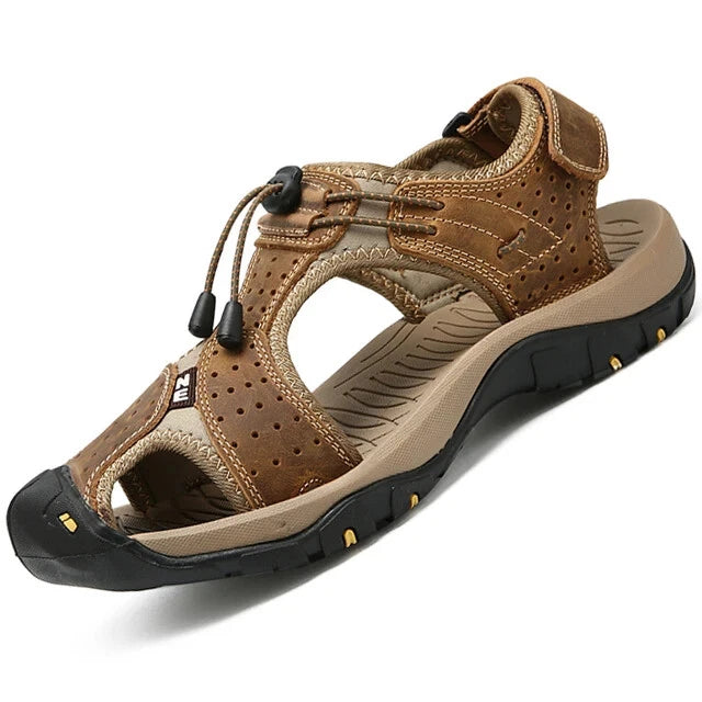 Sandals for Men Summer Outdoor Beach Shoes Casual Womens Leather Sneakers