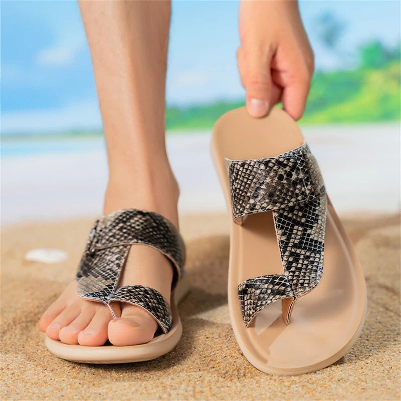 Men's Slide Sandals Fashion Outdoor Sports Slippers Beach Flip Flop for Men