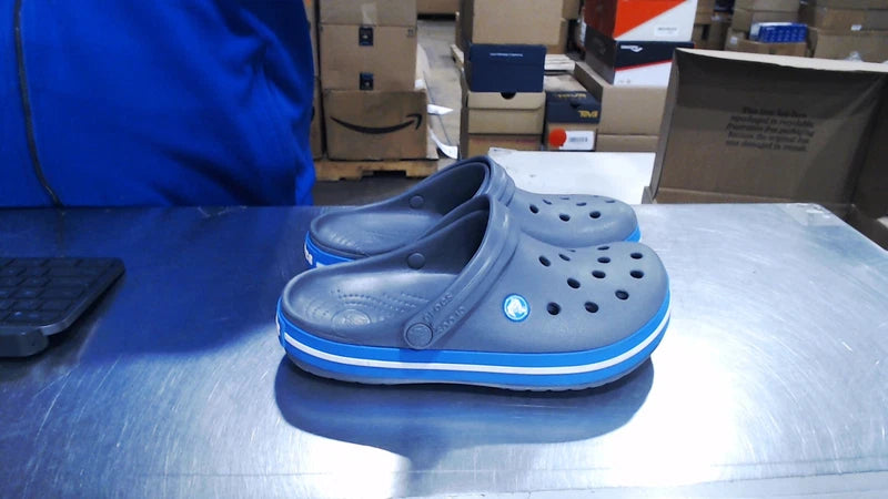 UsedGood_Crocs Unisex-Adult Crocband Clog, Charcoal/Ocean, 6 Men/8