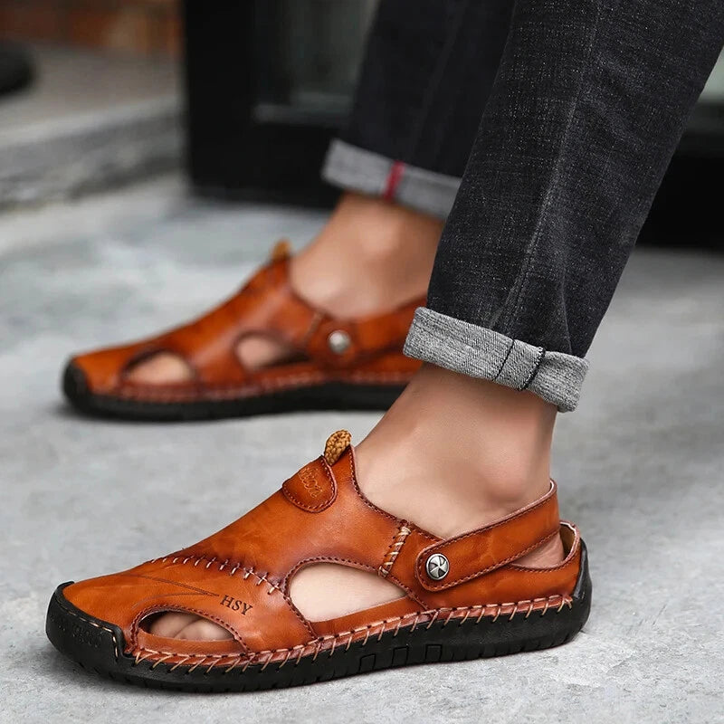 Summer Men's Casual Sandals Mens Slippers Mens Beach Shoes Walking Shoes