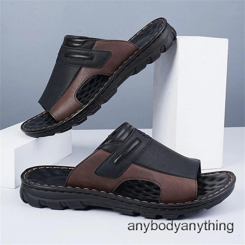 Summer Men's Slide Sandal Comfort Athletic Slippers Outdoor Beach Sandals Casual
