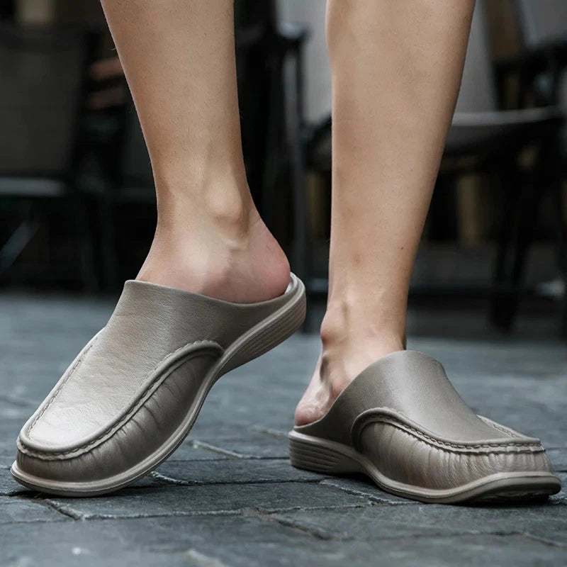 Men's Plus Size Slippers Slip On Flats Beach Close Toe Sandals Shoes