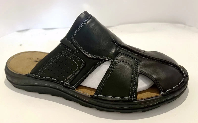 Mens Leather Sandal  Casual Comfort Outdoor Sport Fisherman Slippers DG-2022