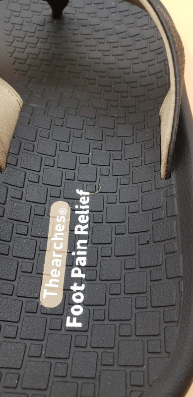 Thearches Men's Beach Sandals Flip Flop, Quick-Dry Arch Support Orthotic Comfort