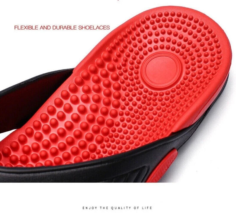 Mens Thong Flip Flops Sandals Farbic Comfort Beach Sandal Slippers US Size 6-11