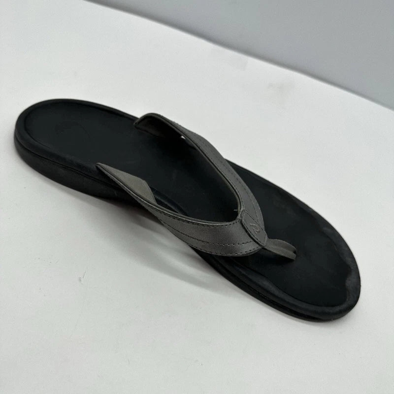 Olukai Ohana Womens 10 Toe Thong Sandals Slip On Beach Shoes Leather