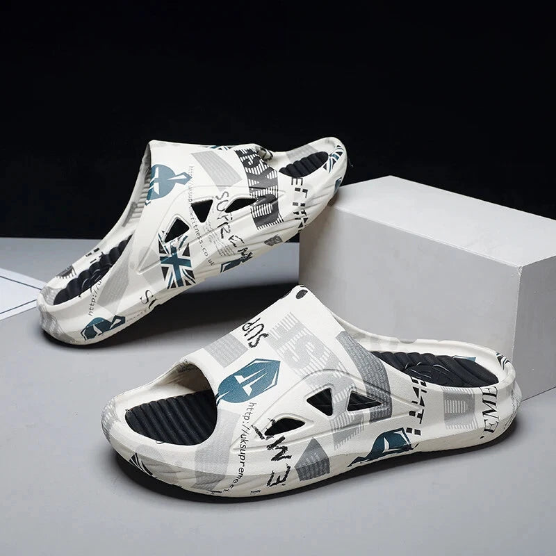 New Style Slippers for Men 2025 Summer Large Outdoor Women Casual Fashion Beach