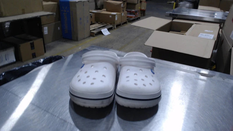 Good_Crocs Men's and Women's Crocband Clog, White, 12_White_12 Women/10 Men