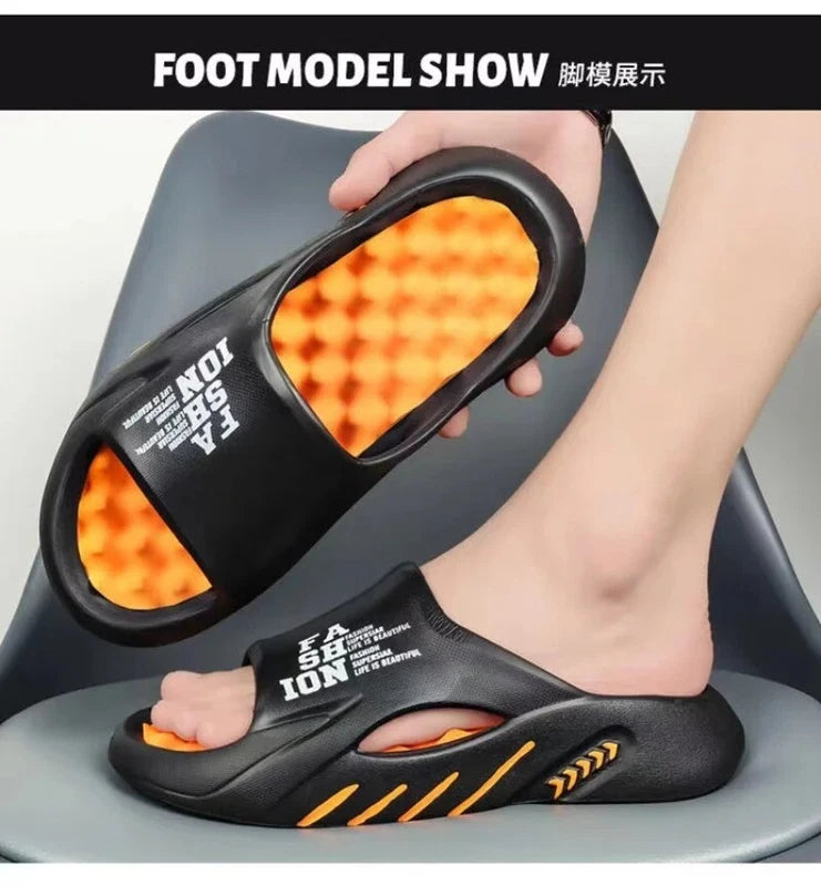 Summer Men Massage Slippers Sides Indoor Outdoor Sandals Beach Casual Shoes