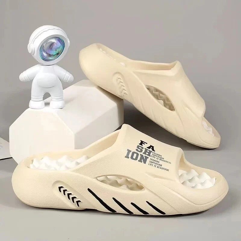 Summer Men Massage Slippers Sides Indoor Outdoor Sandals Beach Casual Shoes