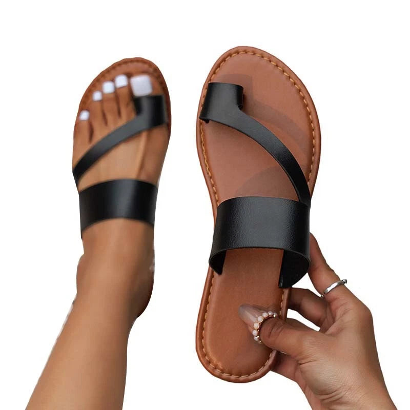 Summer Ladies Slingback Beach Flat Sandals Women's Lightweight Slip on Slippers