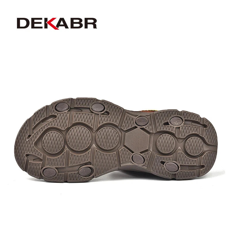 Summer Men's Slippers Beach Sandals Comfortable Soft Outdoors Wading Shoes