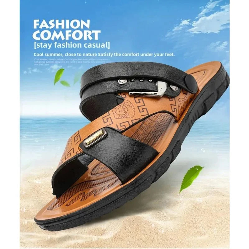 Mens Summer Sandals Outdoor Breathable Casual Sandalias 2025 Non Slip Beach