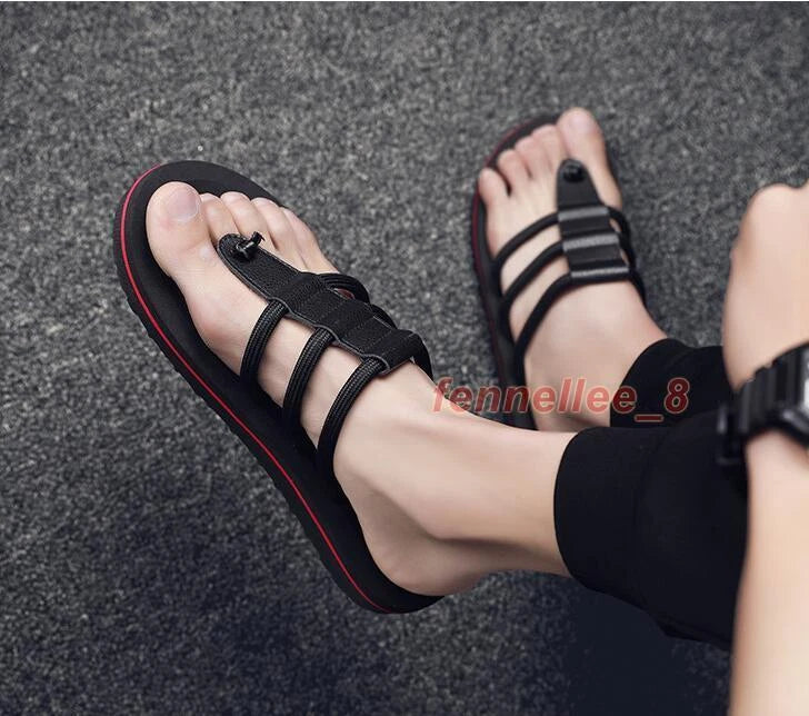 New Mens Thongs Flat Flip Flops Slippers Strappy Summer Beach Sandals Soft Shoes