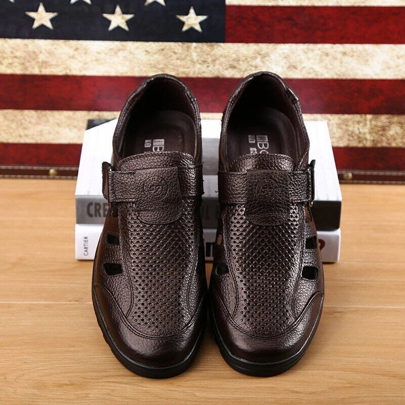 Men's Casual Sandals Summer Roman Non-slip Outdoor Closed Toe Slippers Beach