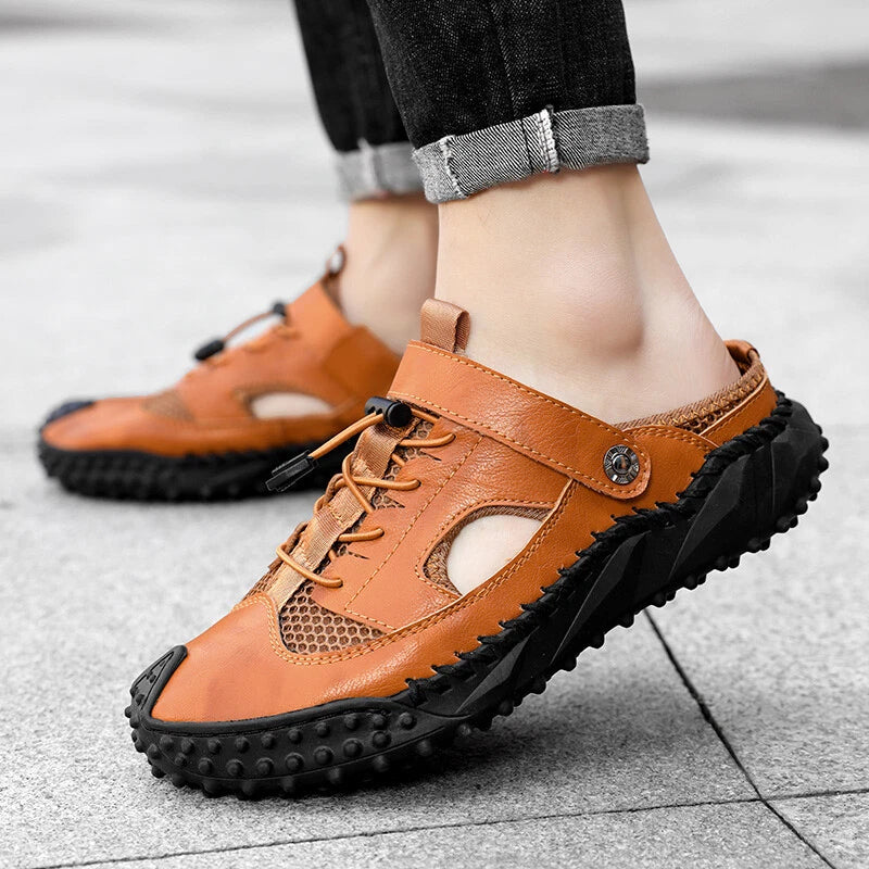 Retro Men Sandals Slides Clogs Men Shoes Casual Summer Slippers Beach Footwear