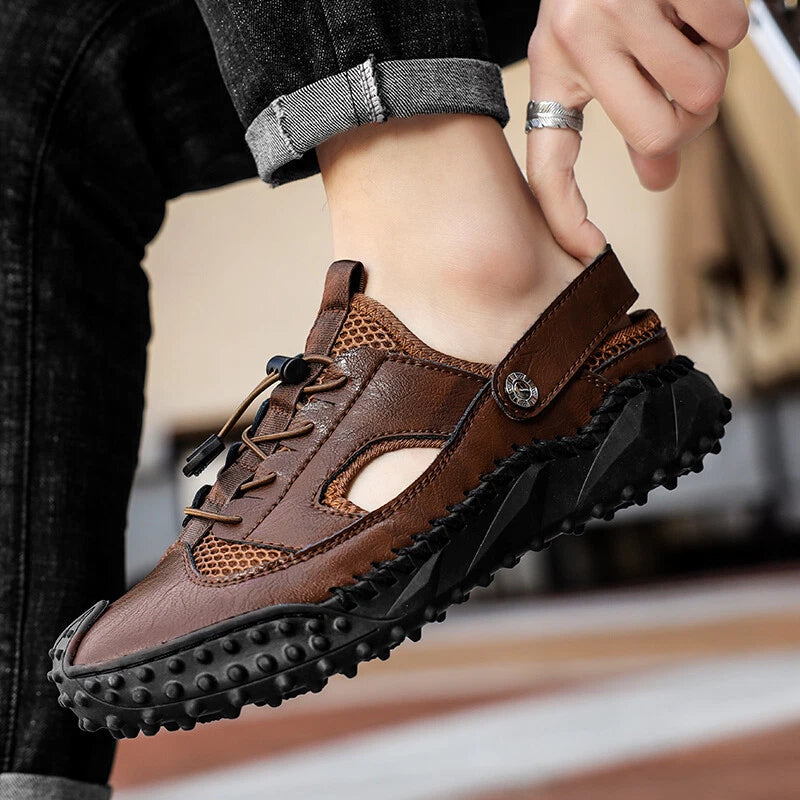 Retro Men Sandals Slides Clogs Men Shoes Casual Summer Slippers Beach Footwear