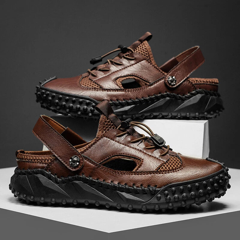 Retro Men Sandals Slides Clogs Men Shoes Casual Summer Slippers Beach Footwear