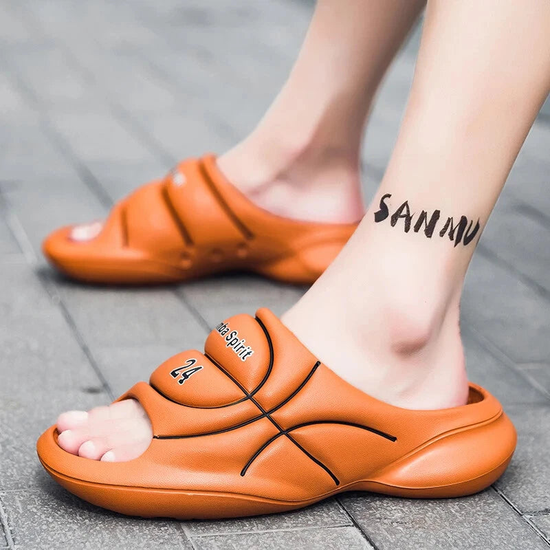 Mens Original Basketball Slippers Fashion Slides Outdoor Beach Shoes Sandals