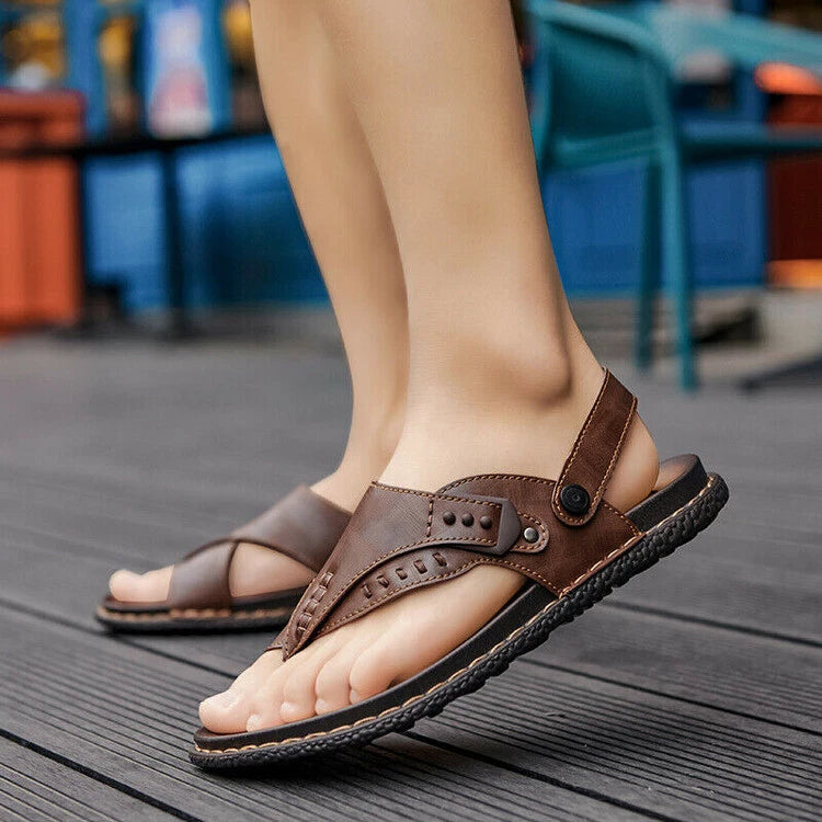 Summer Mens Slingbacks Slippers Thong Sandals Shoes Clip Toe Walking Sports 44 B