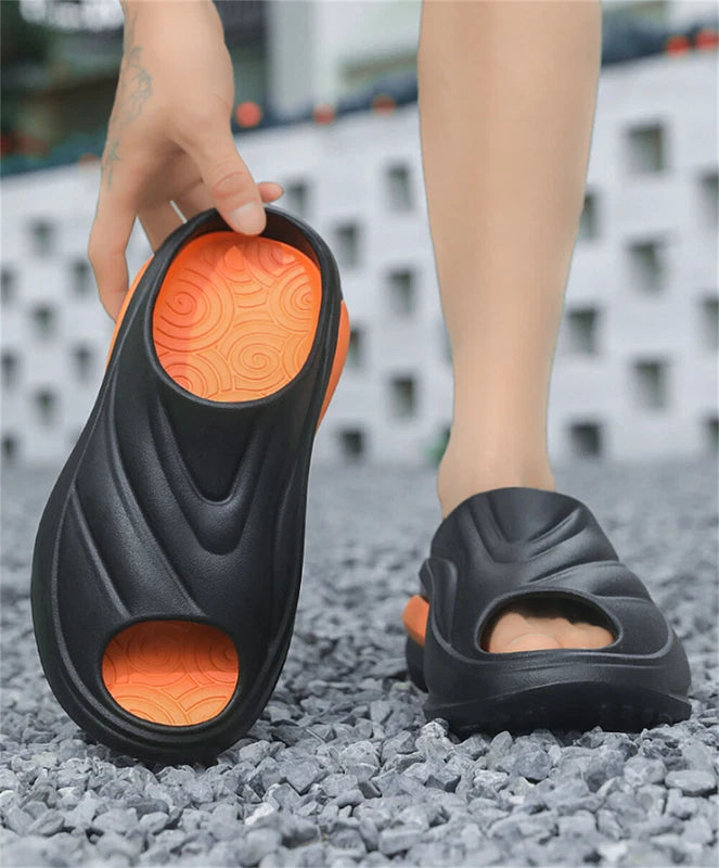 Men's Cloud Slides Super Soft Non-Slip Pillow Slippers