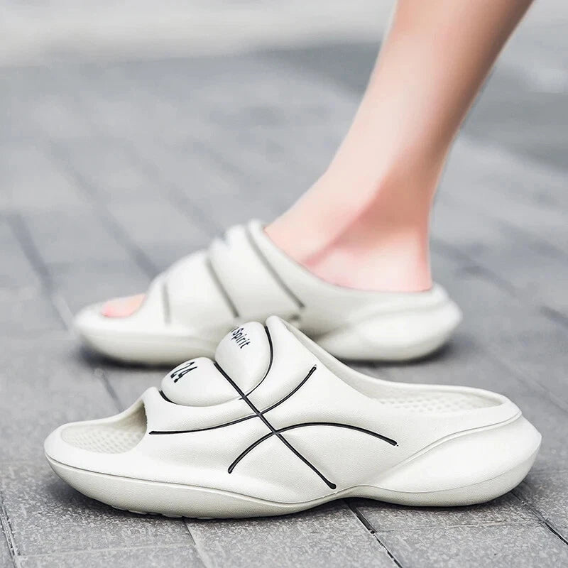 Mens Original Basketball Slippers Fashion Slides Outdoor Beach Shoes Sandals
