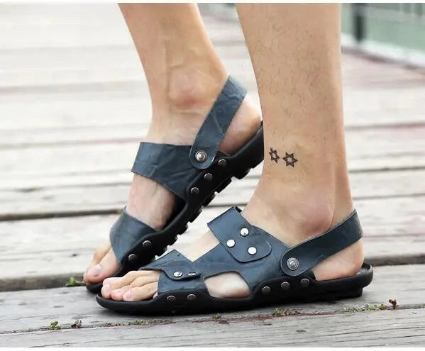 Mens Open Toe Sports Flats Sports Walking Summer Beach Sandals Slippers Shoes DW