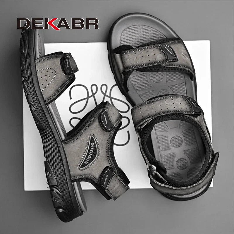 Summer Men's Slippers Beach Sandals Comfortable Soft Outdoors Wading Shoes