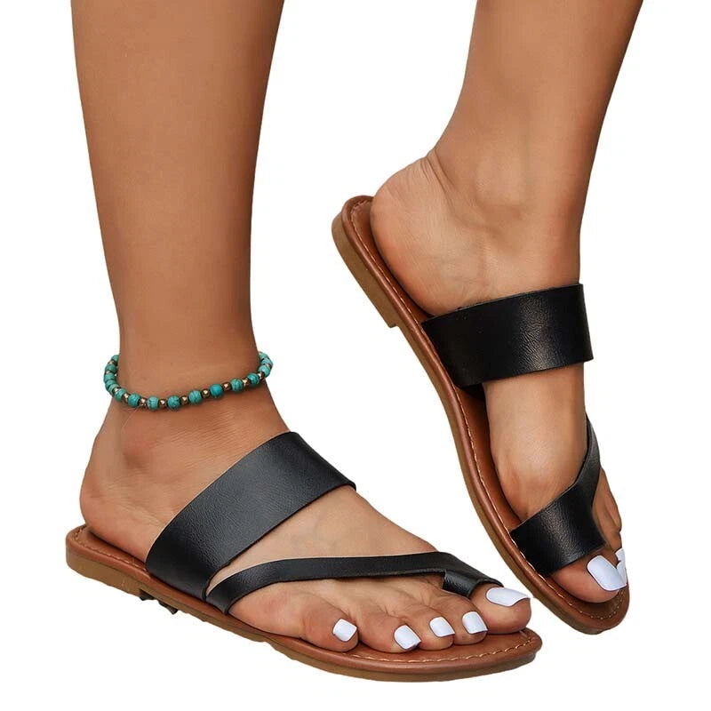 Summer Ladies Slingback Beach Flat Sandals Women's Lightweight Slip on Slippers