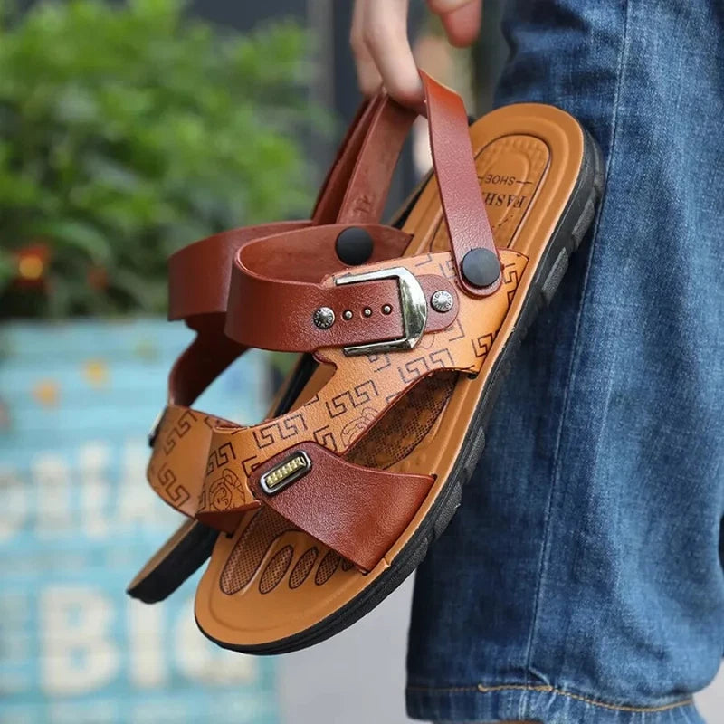 Mens Summer Sandals Outdoor Breathable Casual Sandalias 2025 Non Slip Beach