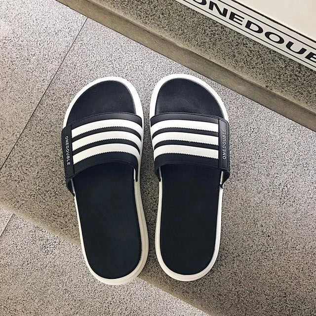 Slippers Men's Summer Fashion Korean Slippers Men's And Women's Outdoor Trend...