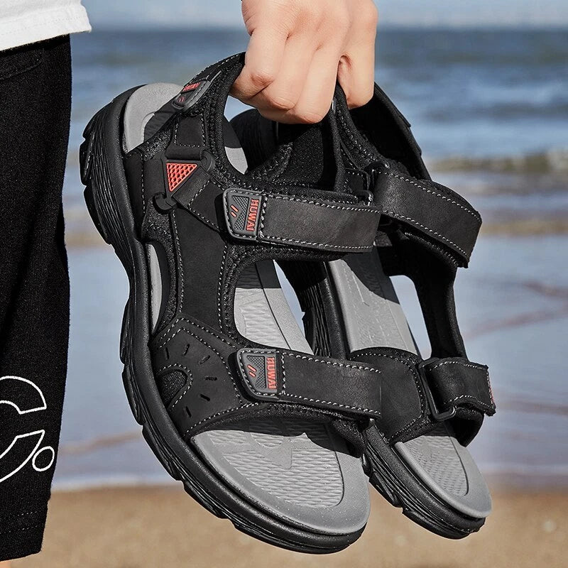 Mens Sandals Roman Casual Shoes Soft Walking Non-slip Beach Slipper